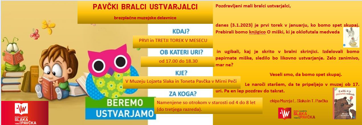 PAVČKI BRALČKI 3.1.2023